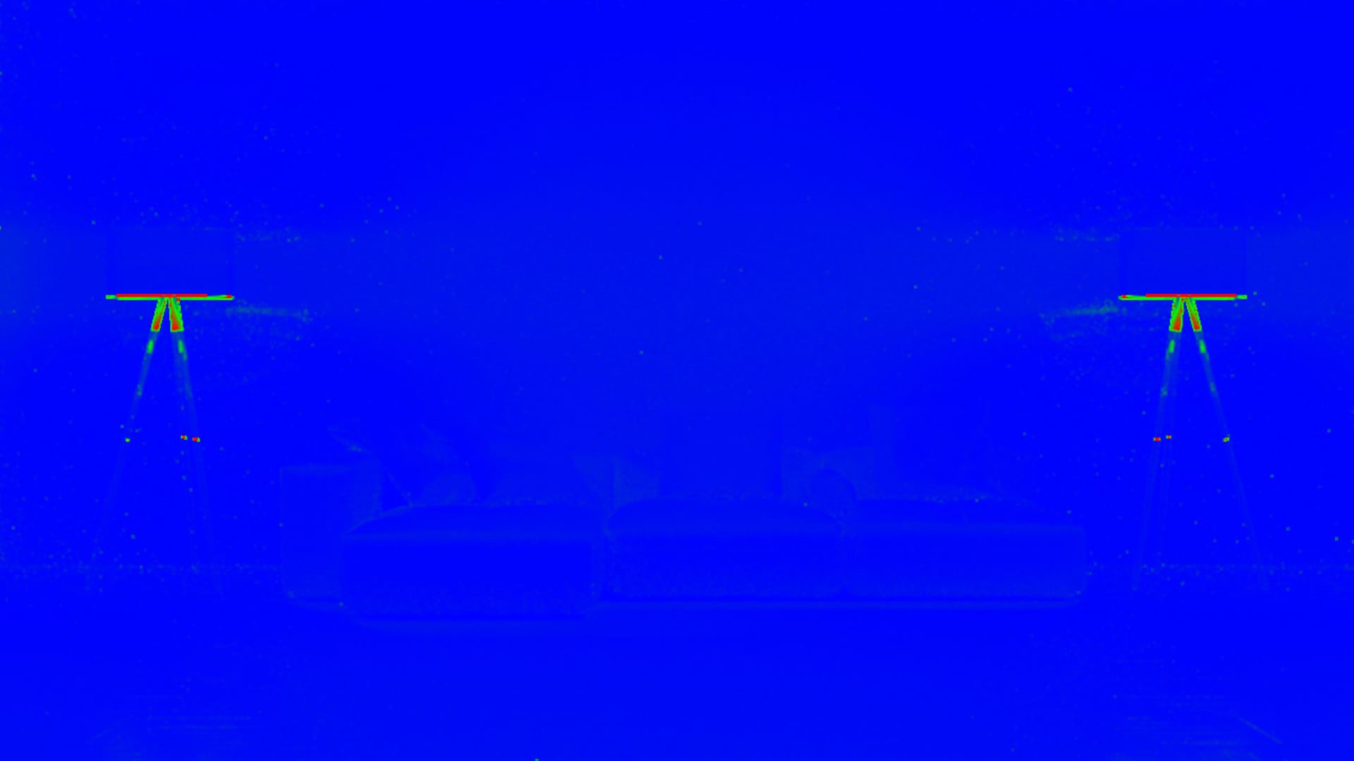 サンプルレートの可視化 [赤い程サンプルが多く行われている箇所(Max Subdiv)、青い程サンプルが少ない事を意味します。]