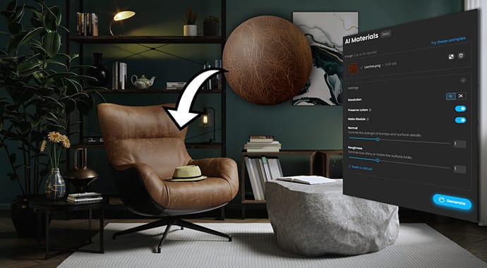 AI マテリアルジェネレーター (ベータ)