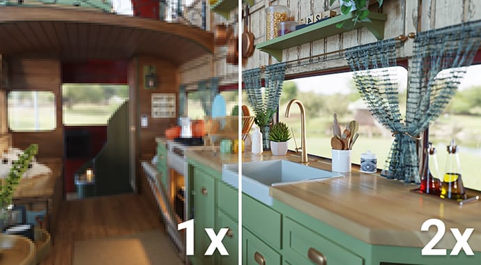 AI アップスケーラー (ベータ)