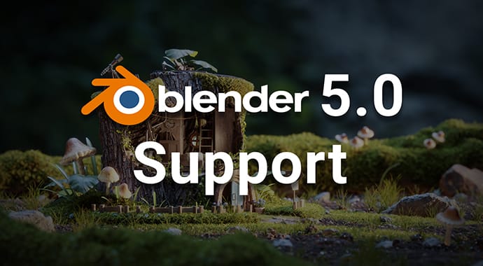 Blender 5.0 サポート